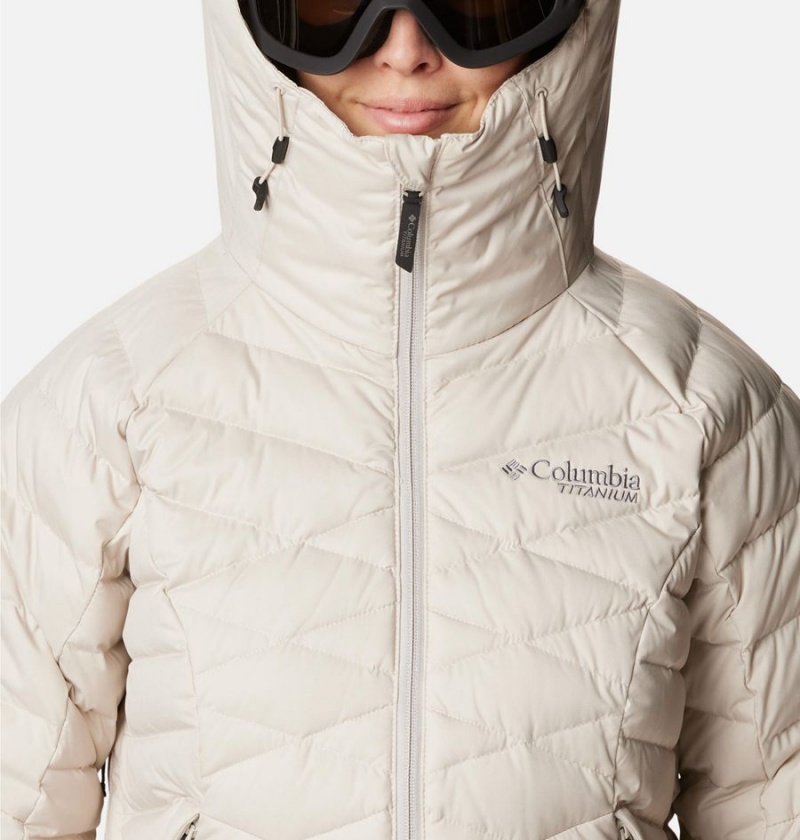 White Women's Columbia Roaring Fork Puffer Jacket | XEALS-8507