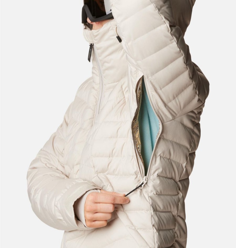 White Women's Columbia Roaring Fork Puffer Jacket | XEALS-8507