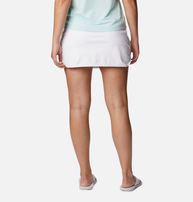 White Women's Columbia Sandy Creek Stretch Skirts | LOXIF-1832