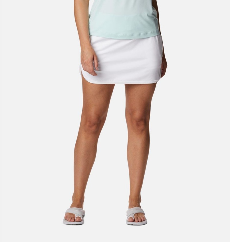 White Women\'s Columbia Sandy Creek Stretch Skirts | LOXIF-1832