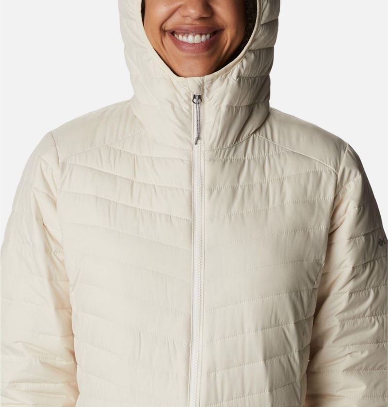 White Women's Columbia Slope Edge Mid Coats | QHOEY-6381