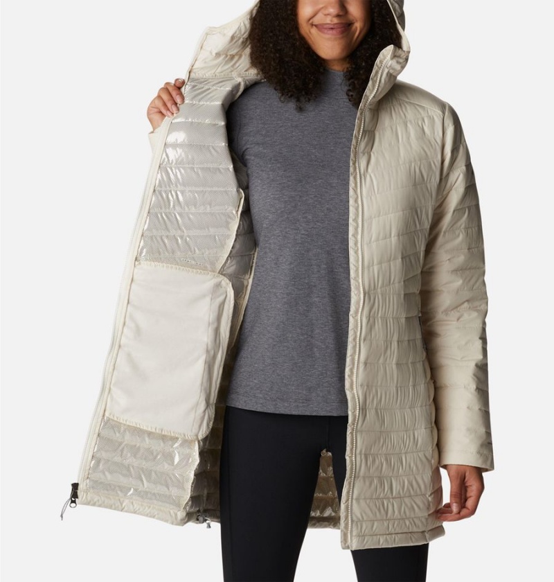 White Women's Columbia Slope Edge Mid Coats | QHOEY-6381