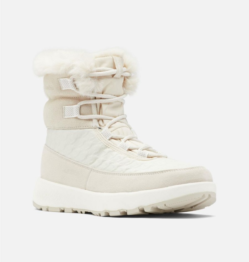 White Women's Columbia Slopeside Peak Luxe Boots | TECQJ-3968