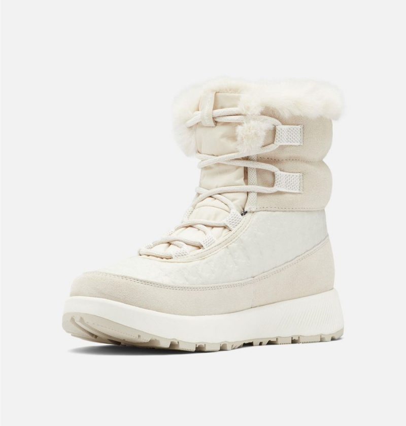 White Women's Columbia Slopeside Peak Luxe Boots | TECQJ-3968