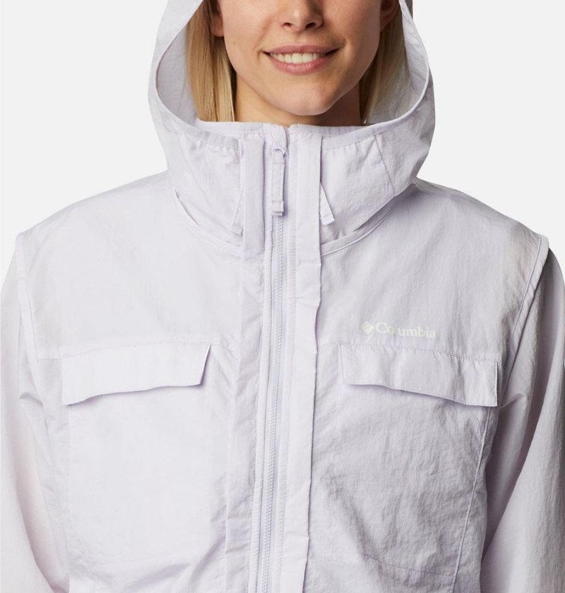 White Women's Columbia Spring Canyon Wind Interchange 3 In 1 Jackets | EUYIF-8395