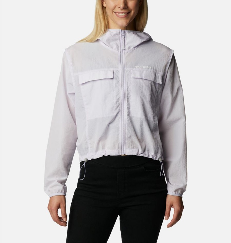 White Women's Columbia Spring Canyon Wind Interchange 3 In 1 Jackets | EUYIF-8395