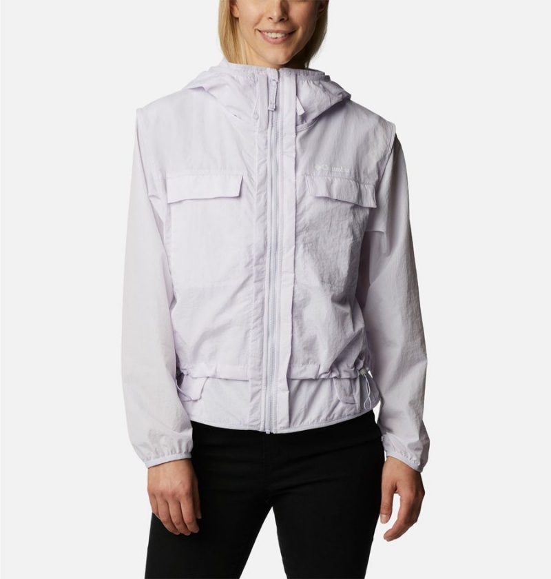 White Women\'s Columbia Spring Canyon Wind Interchange 3 In 1 Jackets | EUYIF-8395