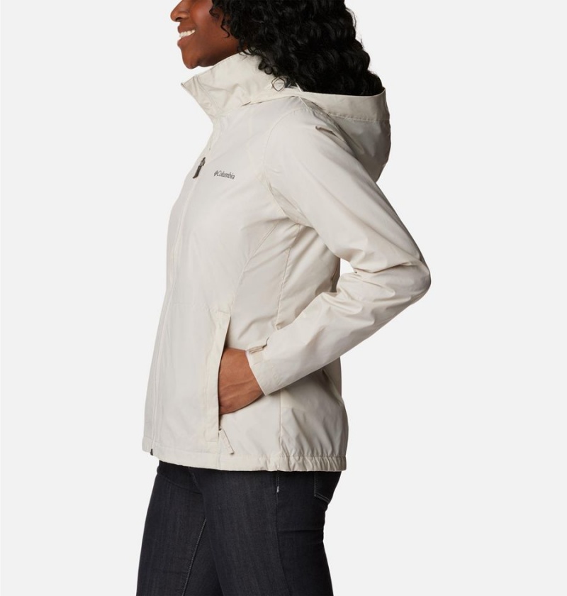 White Women's Columbia Switchback III Rain Jacket | WNEVC-2569