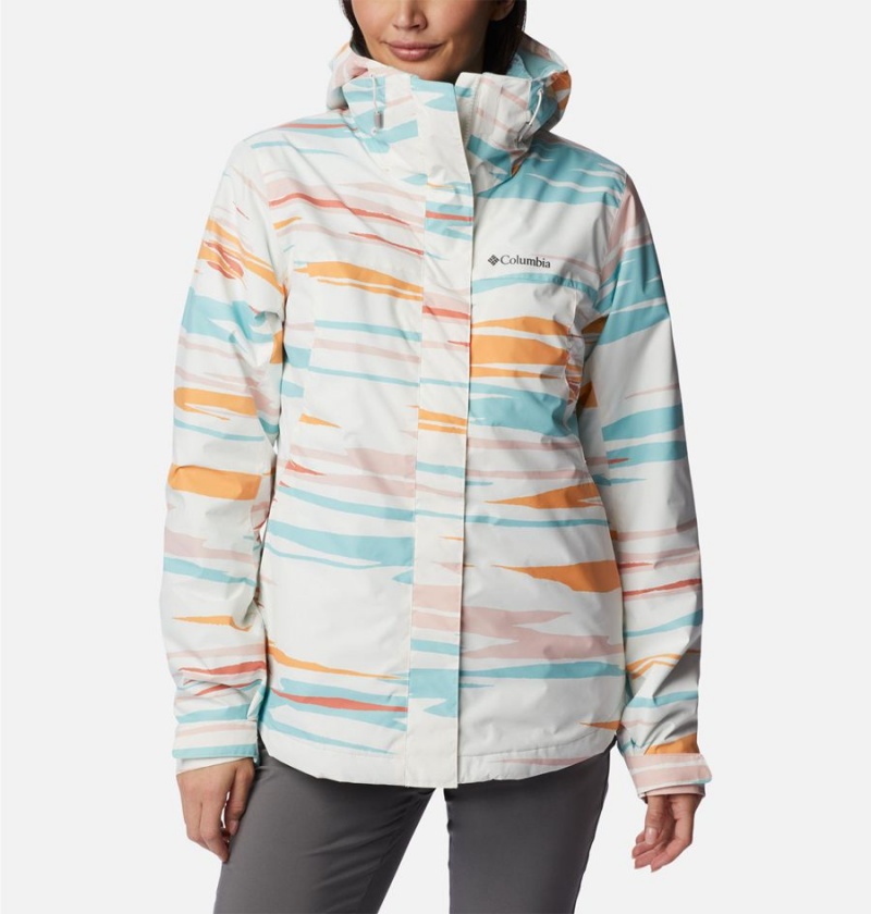 White Women's Columbia Tunnel Falls II Interchange 3 In 1 Jackets | EXIHP-6594