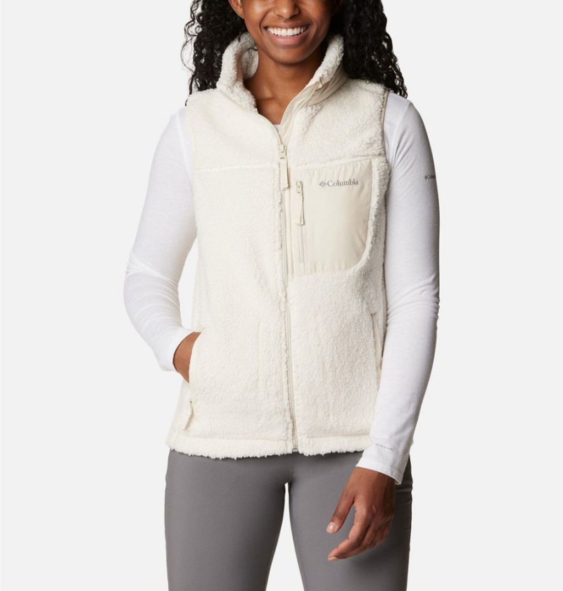 White Women\'s Columbia West Bend Vest | ZPFCO-9587