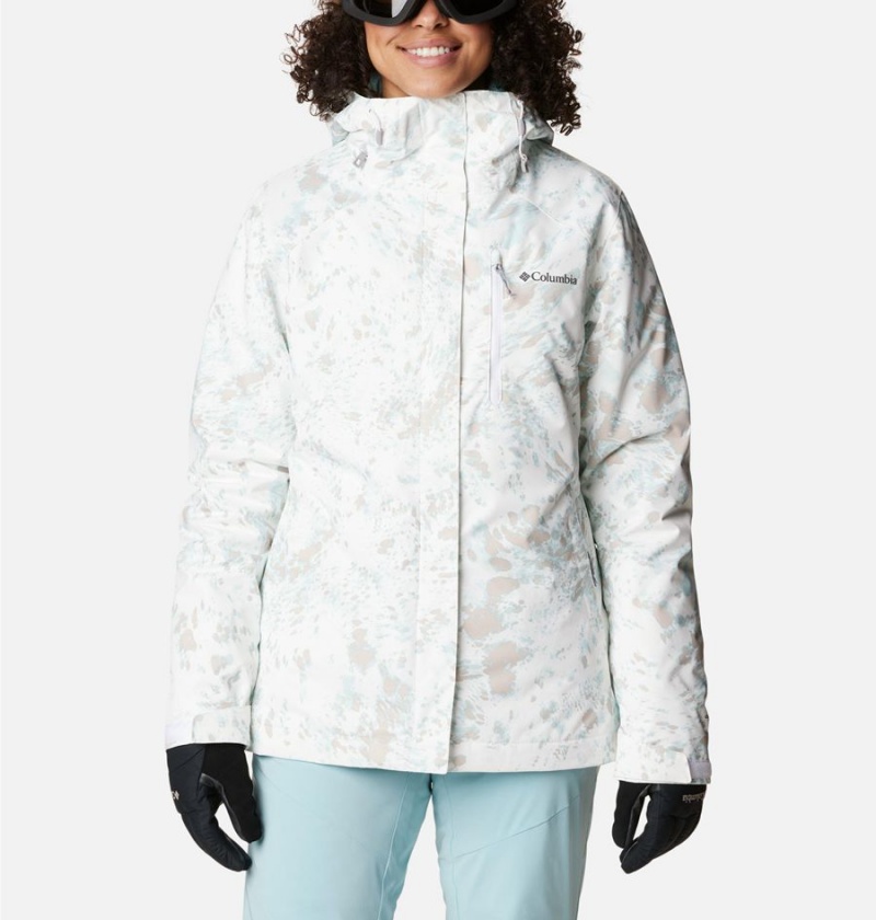 White Women\'s Columbia Whirlibird IV Interchange Ski Jacket | PHRAD-2870