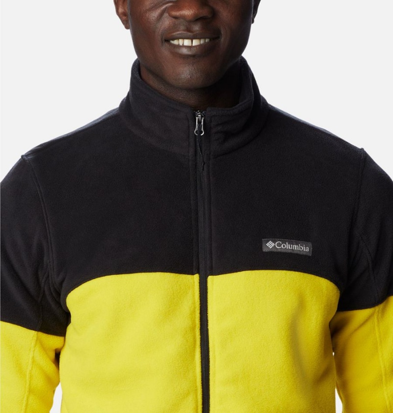 Yellow Men's Columbia Basin Trail Full Zip Fleece Jacket | TCSJK-9623