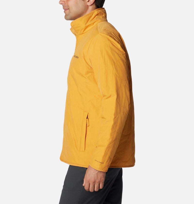 Yellow Men's Columbia Birchwood Insulated Puffer Jacket | XTJIA-3096