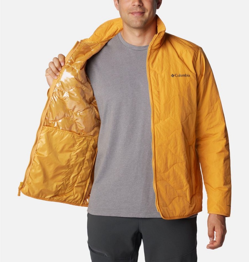 Yellow Men's Columbia Birchwood Insulated Puffer Jacket | XTJIA-3096