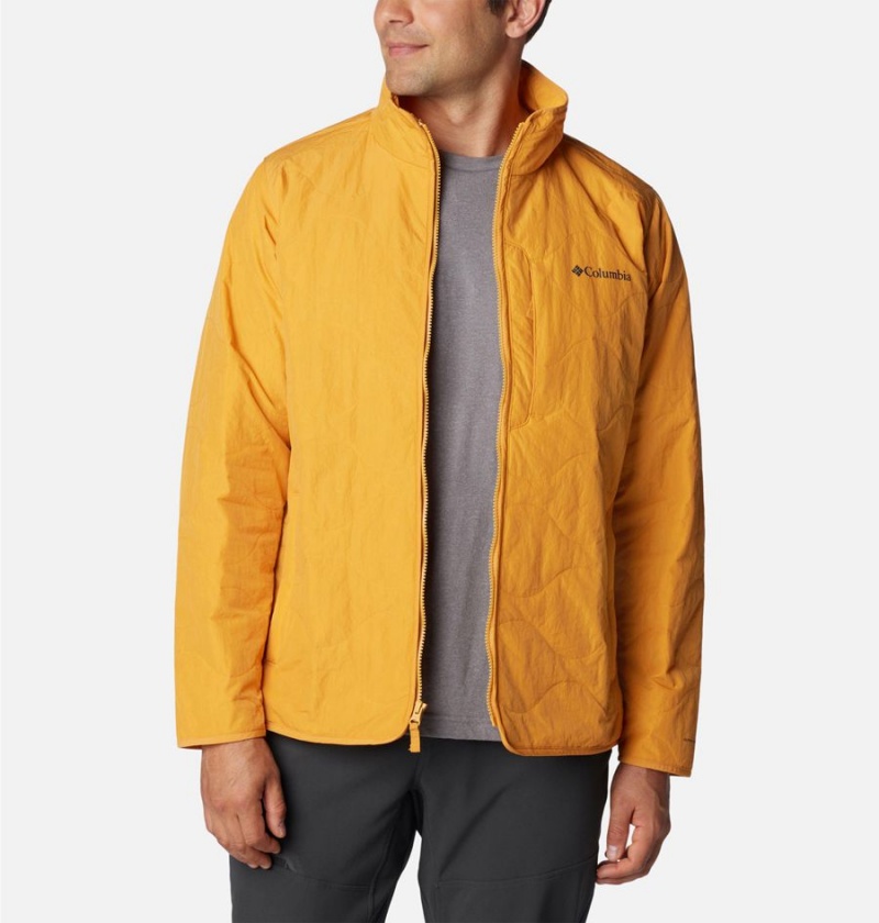 Yellow Men's Columbia Birchwood Insulated Puffer Jacket | XTJIA-3096