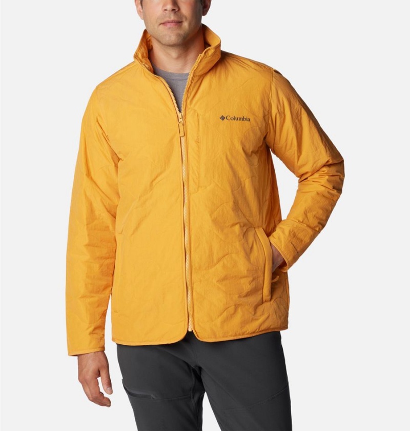 Yellow Men\'s Columbia Birchwood Insulated Puffer Jacket | XTJIA-3096