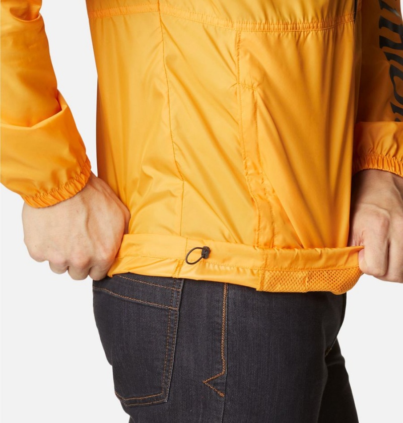 Yellow Men's Columbia Carbon Hill Packable Windbreaker | CWJRV-5489