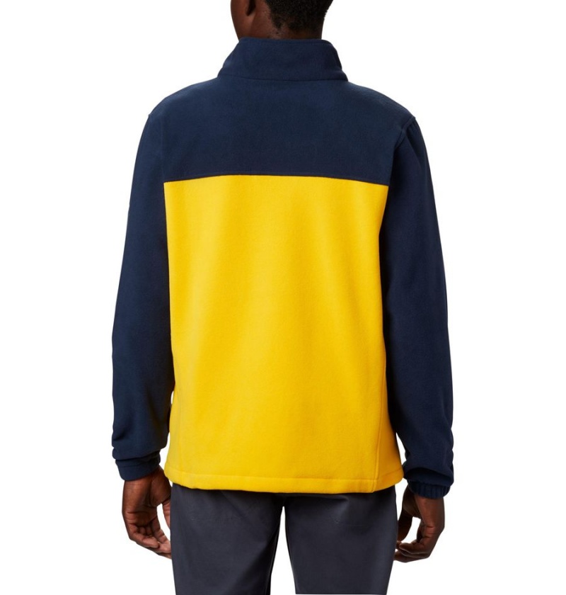 Yellow Men's Columbia Collegiate Flanker III - Michigan Fleece Jacket | RAMYE-6805