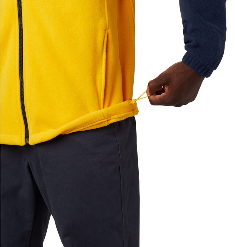 Yellow Men's Columbia Collegiate Flanker III - Michigan Fleece Jacket | RAMYE-6805