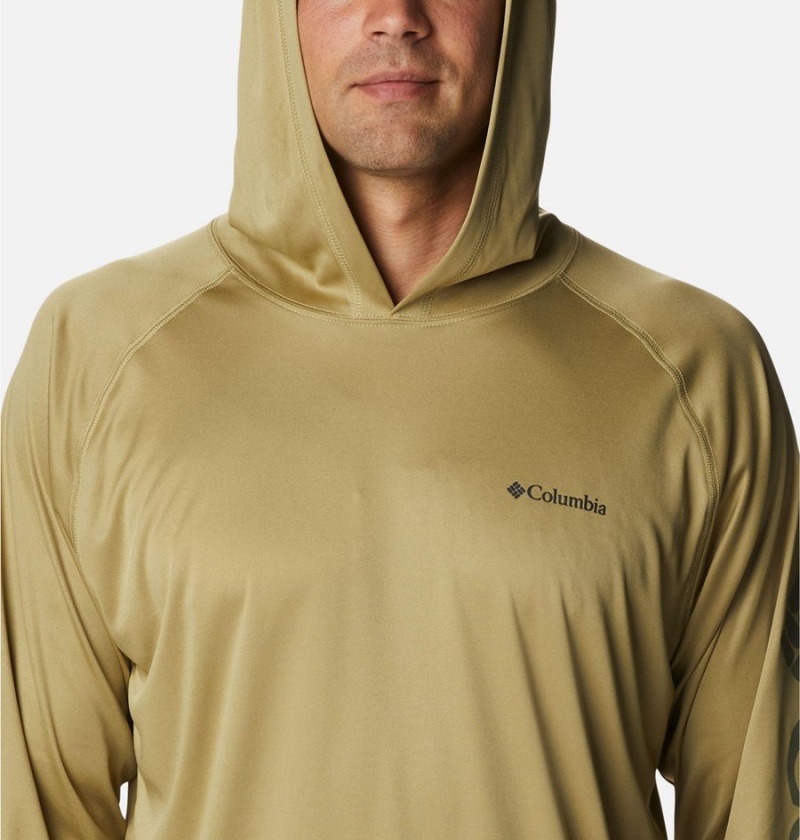 Yellow Men's Columbia Fork Stream Hoodie | EIQUJ-5487