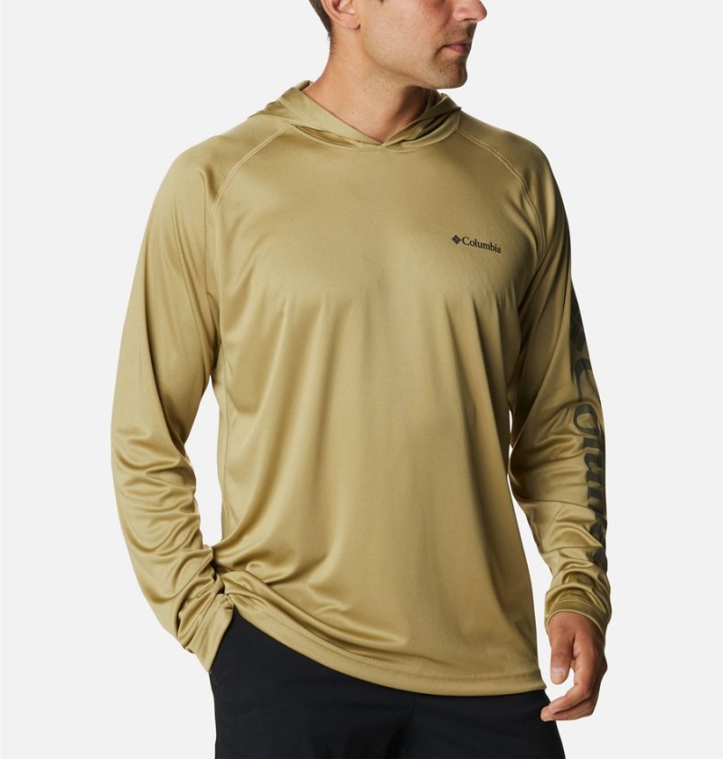 Yellow Men's Columbia Fork Stream Hoodie | EIQUJ-5487