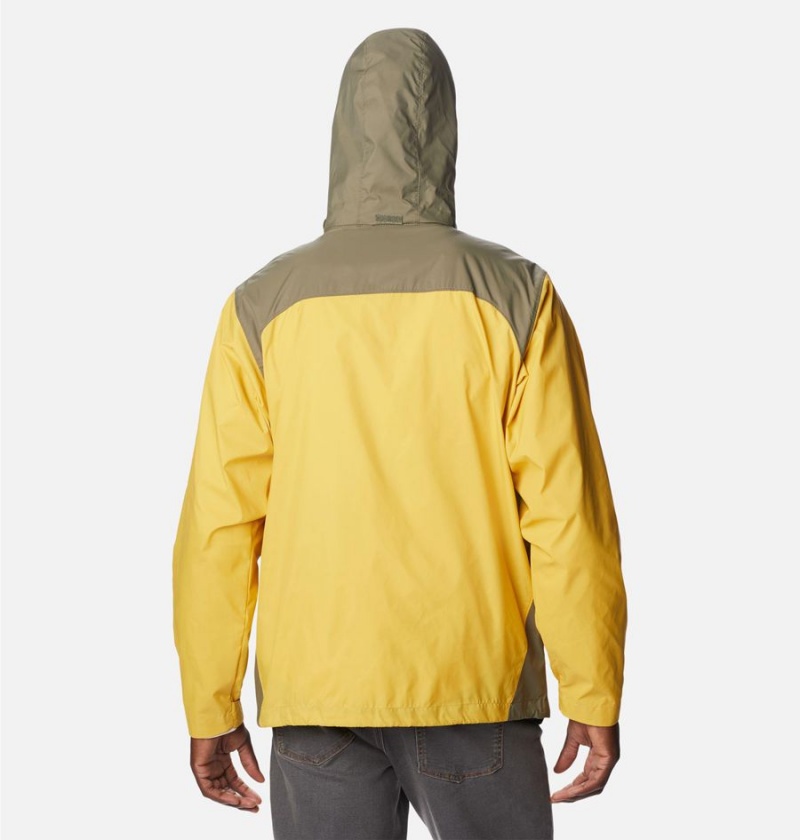 Yellow Men's Columbia Glennaker Lake Rain Jacket | YGSFI-4620