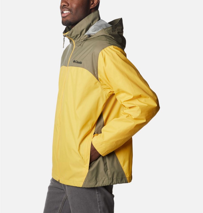 Yellow Men's Columbia Glennaker Lake Rain Jacket | YGSFI-4620