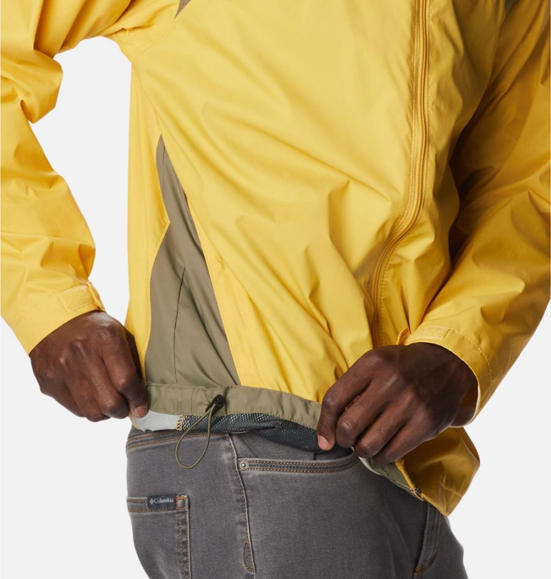 Yellow Men's Columbia Glennaker Lake Rain Jacket | YGSFI-4620