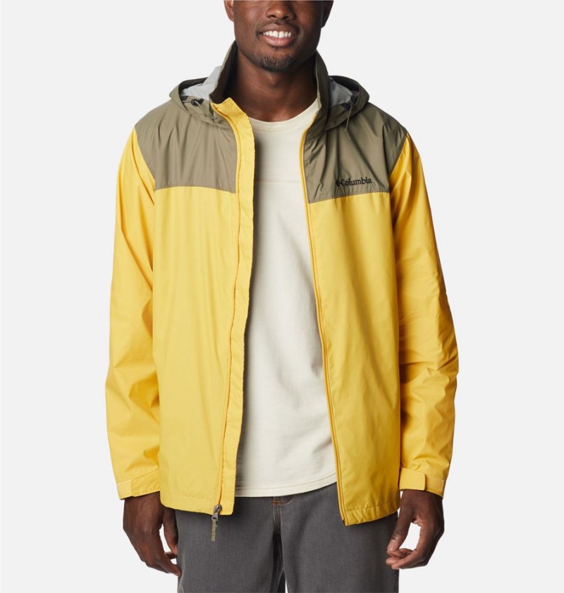 Yellow Men's Columbia Glennaker Lake Rain Jacket | YGSFI-4620