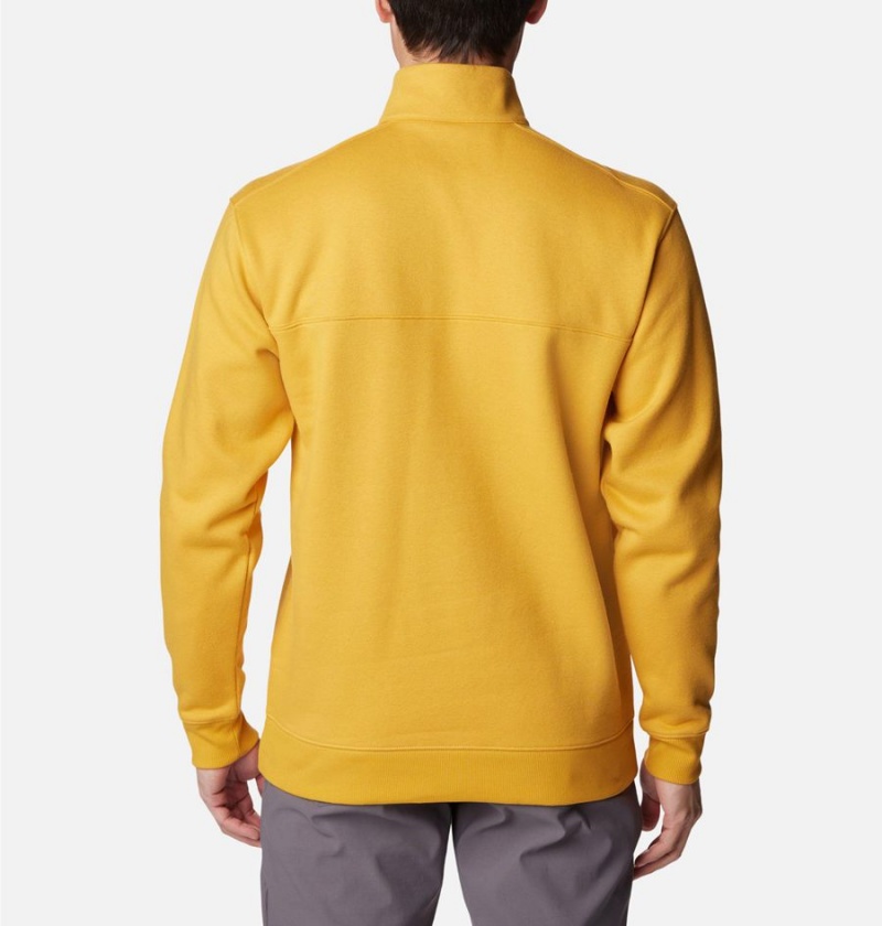 Yellow Men's Columbia Hart Mountain II Half Zip Sweatshirt | ZBOJL-4658