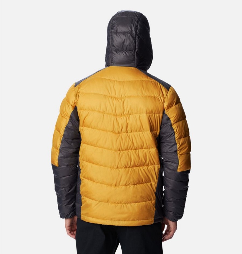 Yellow Men's Columbia Labyrinth Loop Omni Heat Infinity Hooded Insulated Puffer Jacket | FWMCN-1073