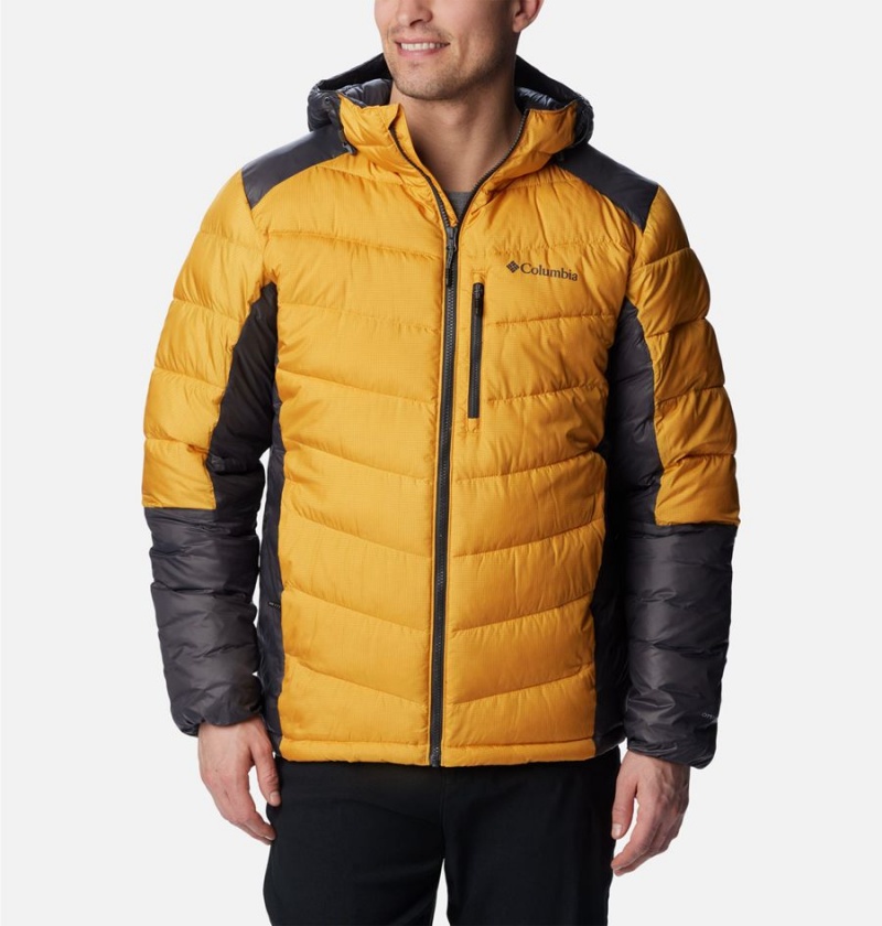 Yellow Men\'s Columbia Labyrinth Loop Omni Heat Infinity Hooded Insulated Puffer Jacket | FWMCN-1073