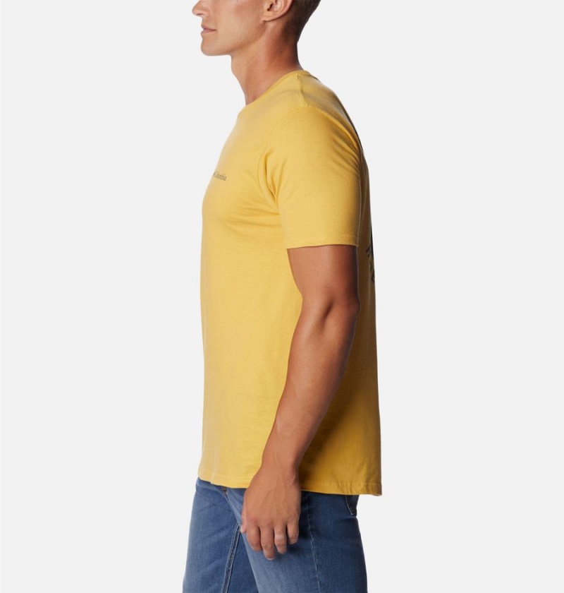 Yellow Men's Columbia Orla Graphic T-Shirt | CLWOV-7406