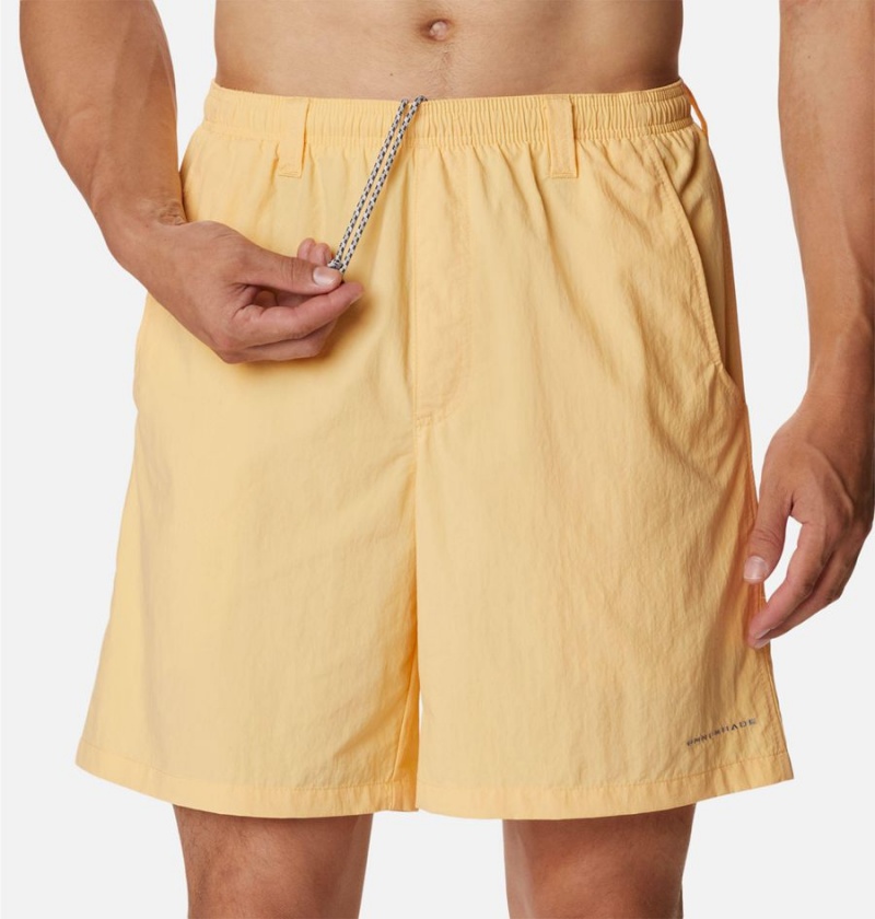 Yellow Men's Columbia PFG Backcast III Water Shorts | VMAGT-6907