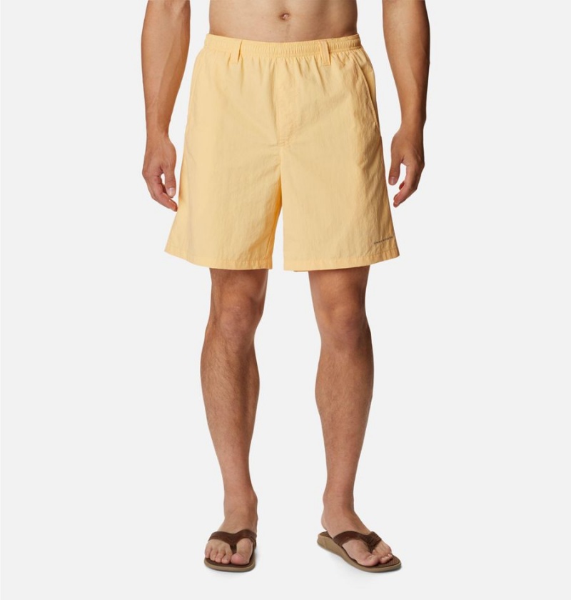 Yellow Men\'s Columbia PFG Backcast III Water Shorts | VMAGT-6907