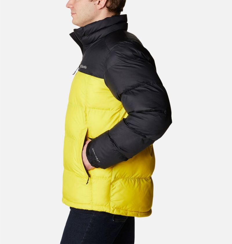 Yellow Men's Columbia Pike Lake Insulated Puffer Jacket | NVXHU-9683