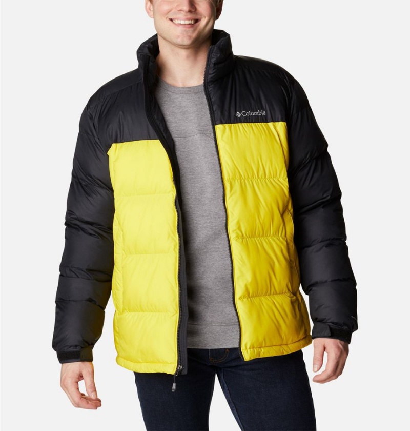 Yellow Men's Columbia Pike Lake Insulated Puffer Jacket | NVXHU-9683