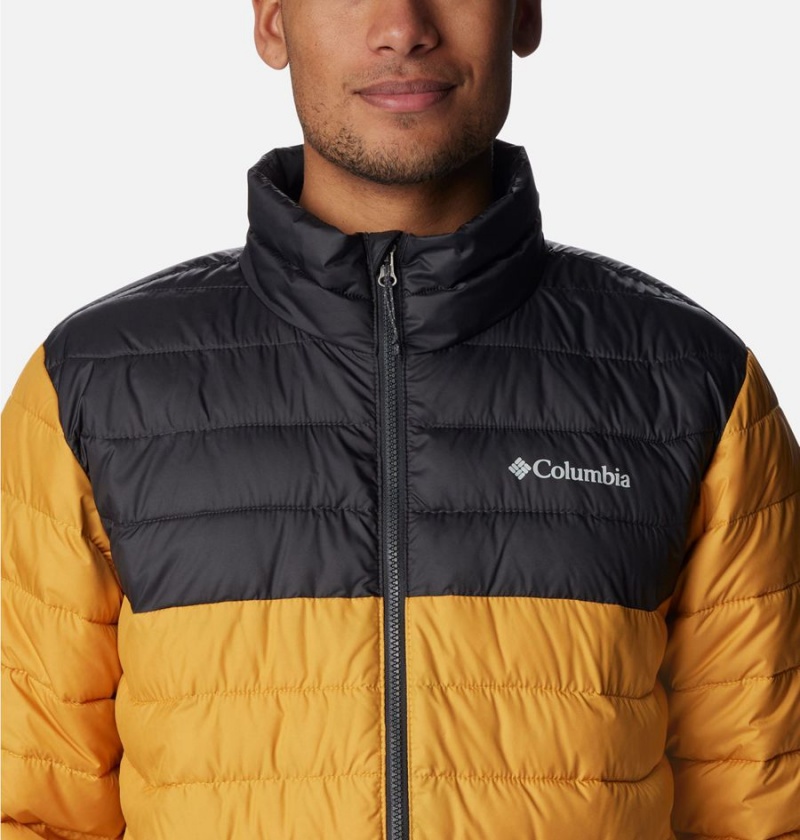 Yellow Men's Columbia Powder Lite Insulated Puffer Jacket | SFMRK-6279