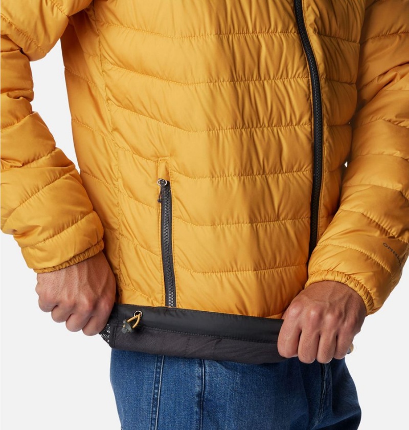 Yellow Men's Columbia Powder Lite Insulated Puffer Jacket | SFMRK-6279