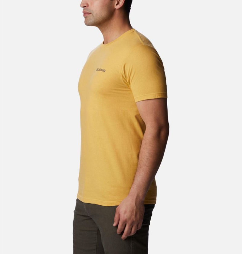 Yellow Men's Columbia Rusher Graphic T-Shirt | LMHRK-6294