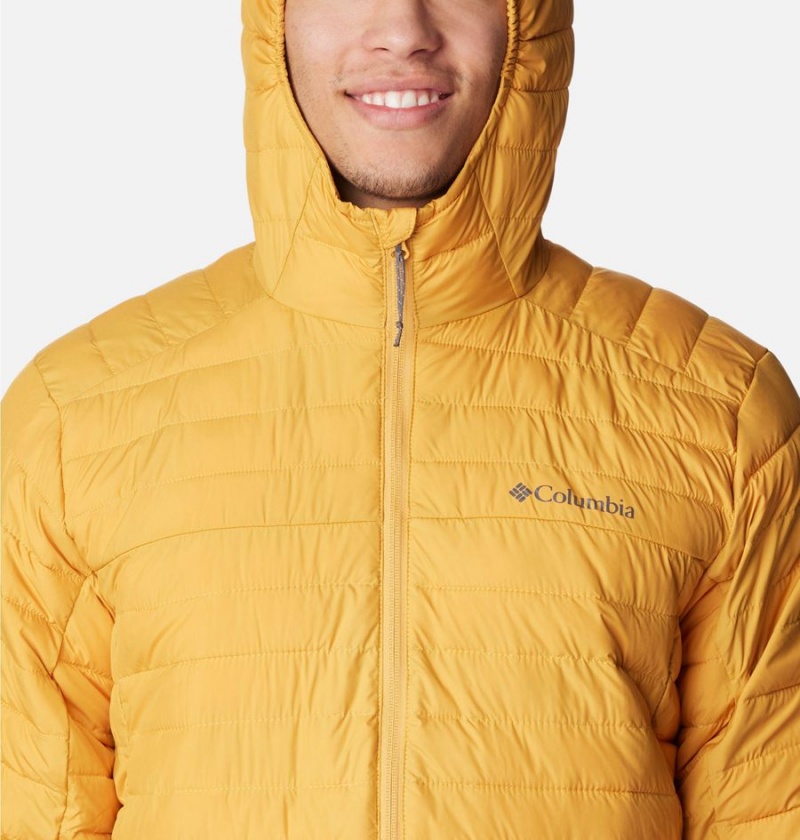 Yellow Men's Columbia Silver Falls Hooded Insulated Puffer Jacket | WIZUR-0174