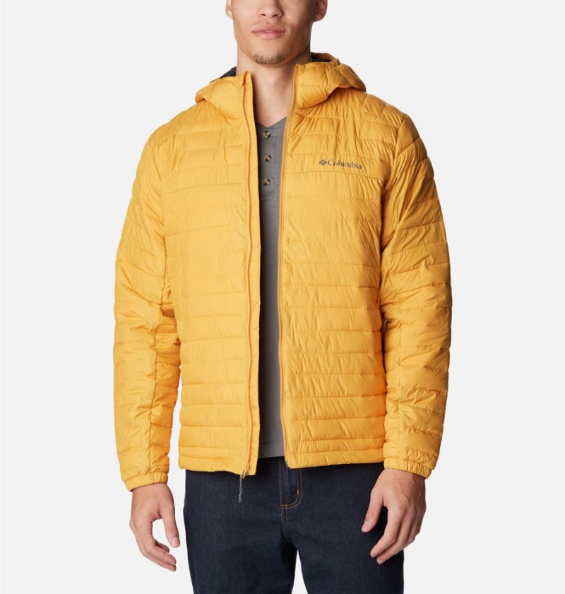 Yellow Men's Columbia Silver Falls Hooded Insulated Puffer Jacket | WIZUR-0174