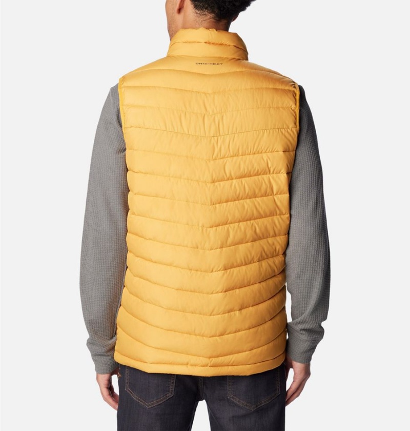 Yellow Men's Columbia Slope Edge Vest | WRKVS-5260