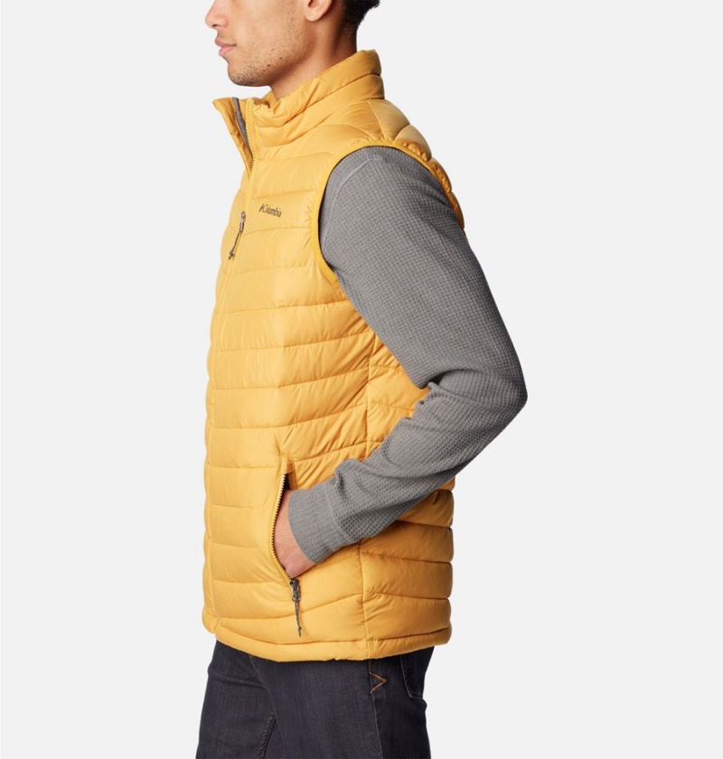 Yellow Men's Columbia Slope Edge Vest | WRKVS-5260