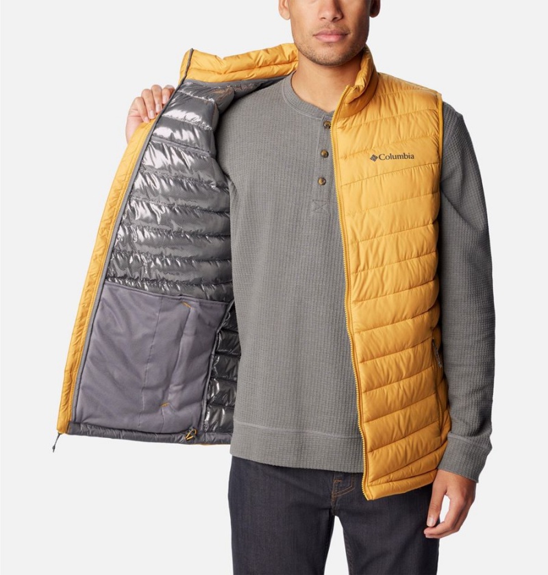 Yellow Men's Columbia Slope Edge Vest | WRKVS-5260