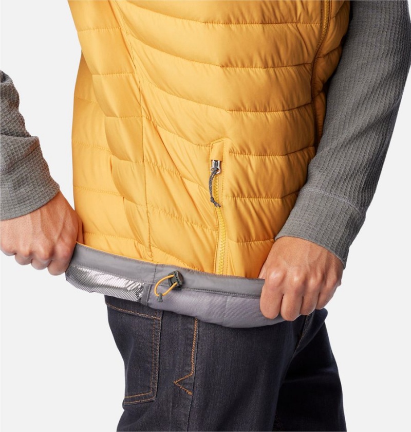 Yellow Men's Columbia Slope Edge Vest | WRKVS-5260