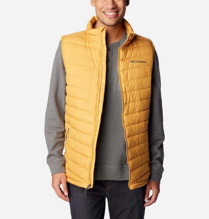 Yellow Men's Columbia Slope Edge Vest | WRKVS-5260