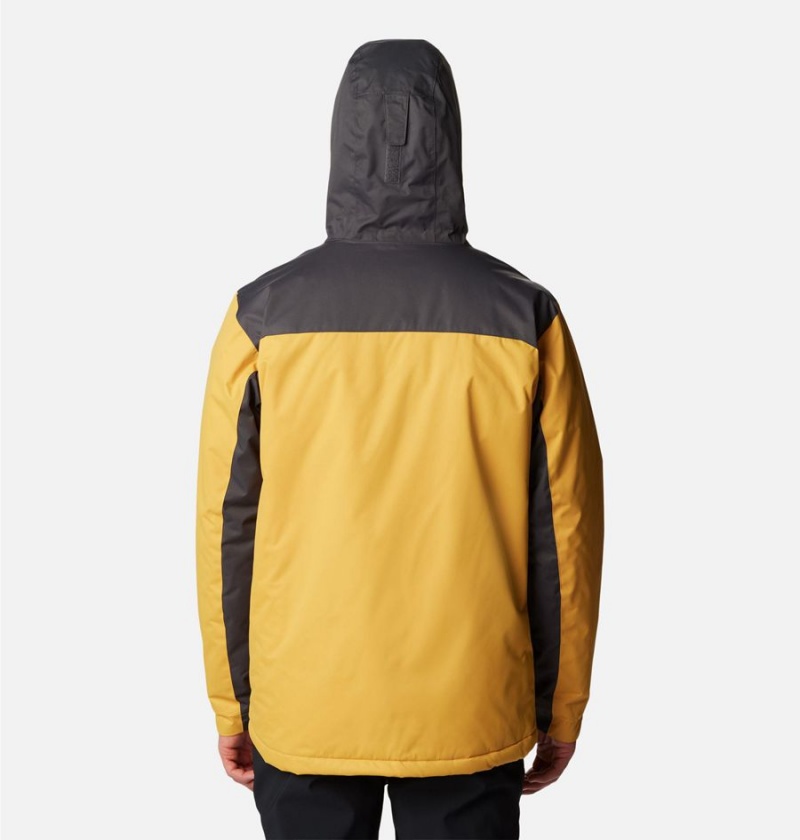 Yellow Men's Columbia Tipton Peak II Insulated Rain Jacket | RZDJG-7128