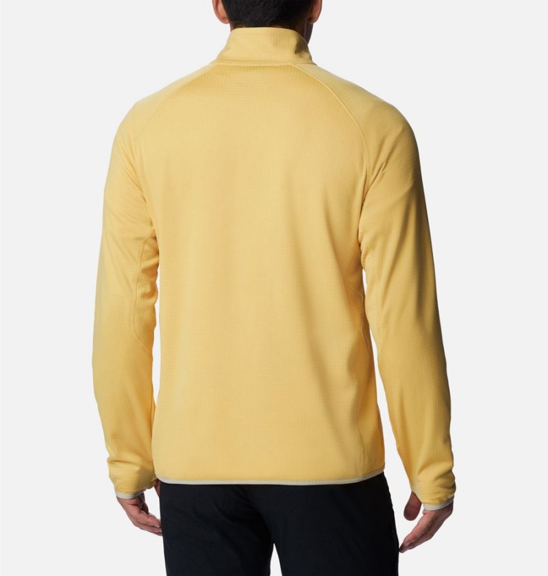 Yellow Men's Columbia Triple Canyon Half Zip Pullover | EMLWA-6593