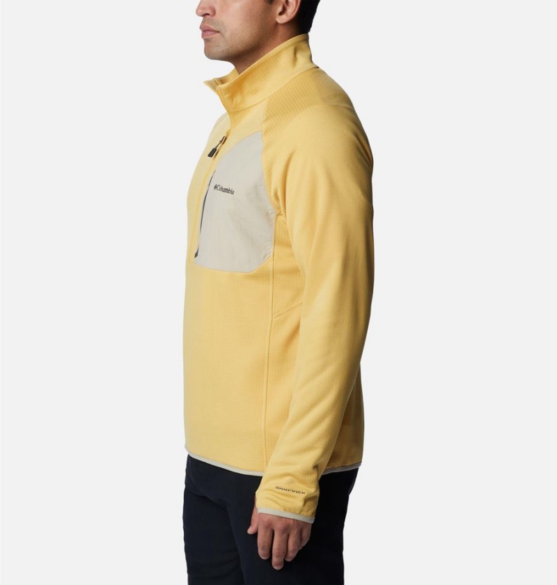 Yellow Men's Columbia Triple Canyon Half Zip Pullover | EMLWA-6593